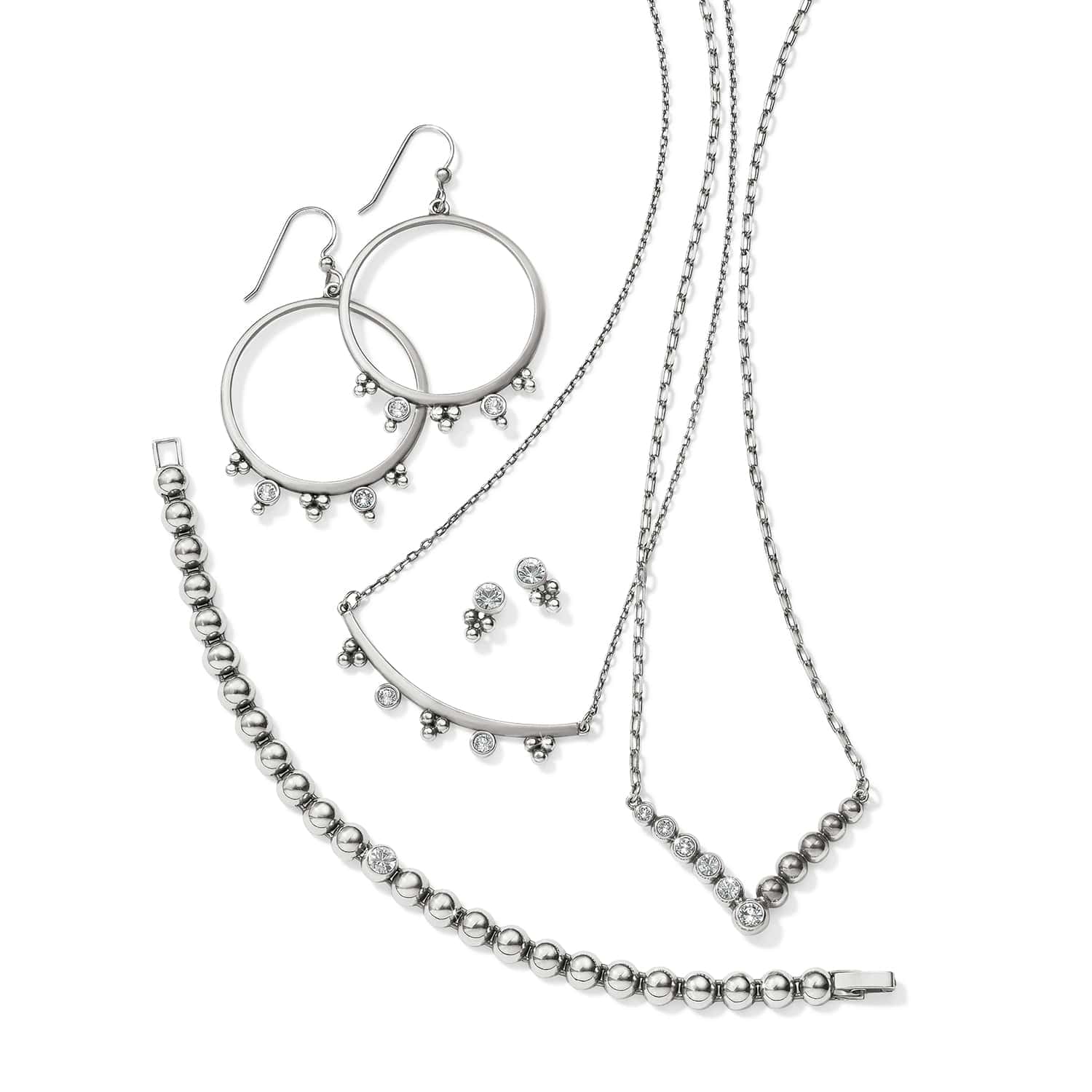 Twinkle Granulation Round French Wire Earrings - Image 2