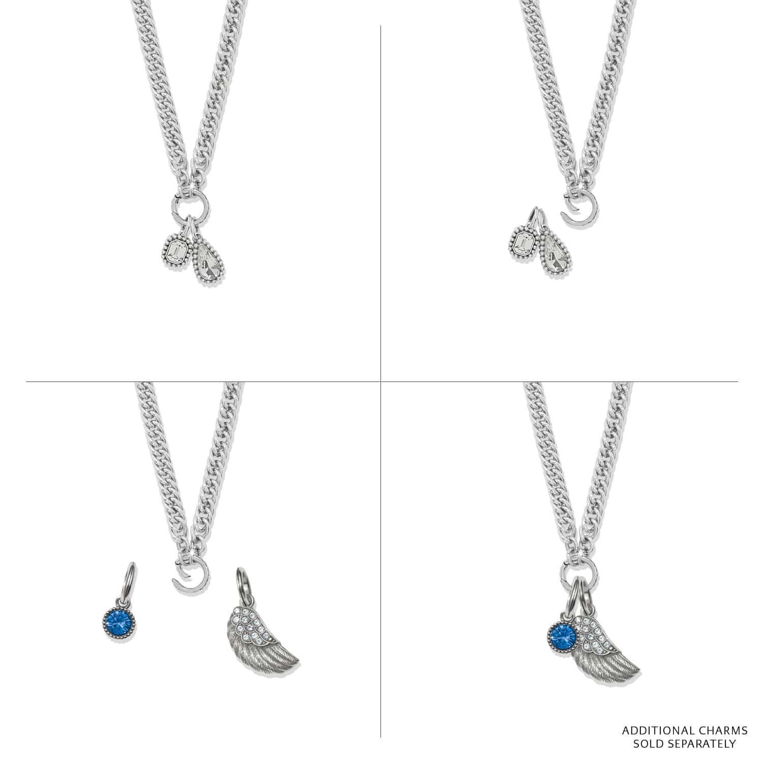 Twinkle Luxe Charm Link Necklace - Image 10