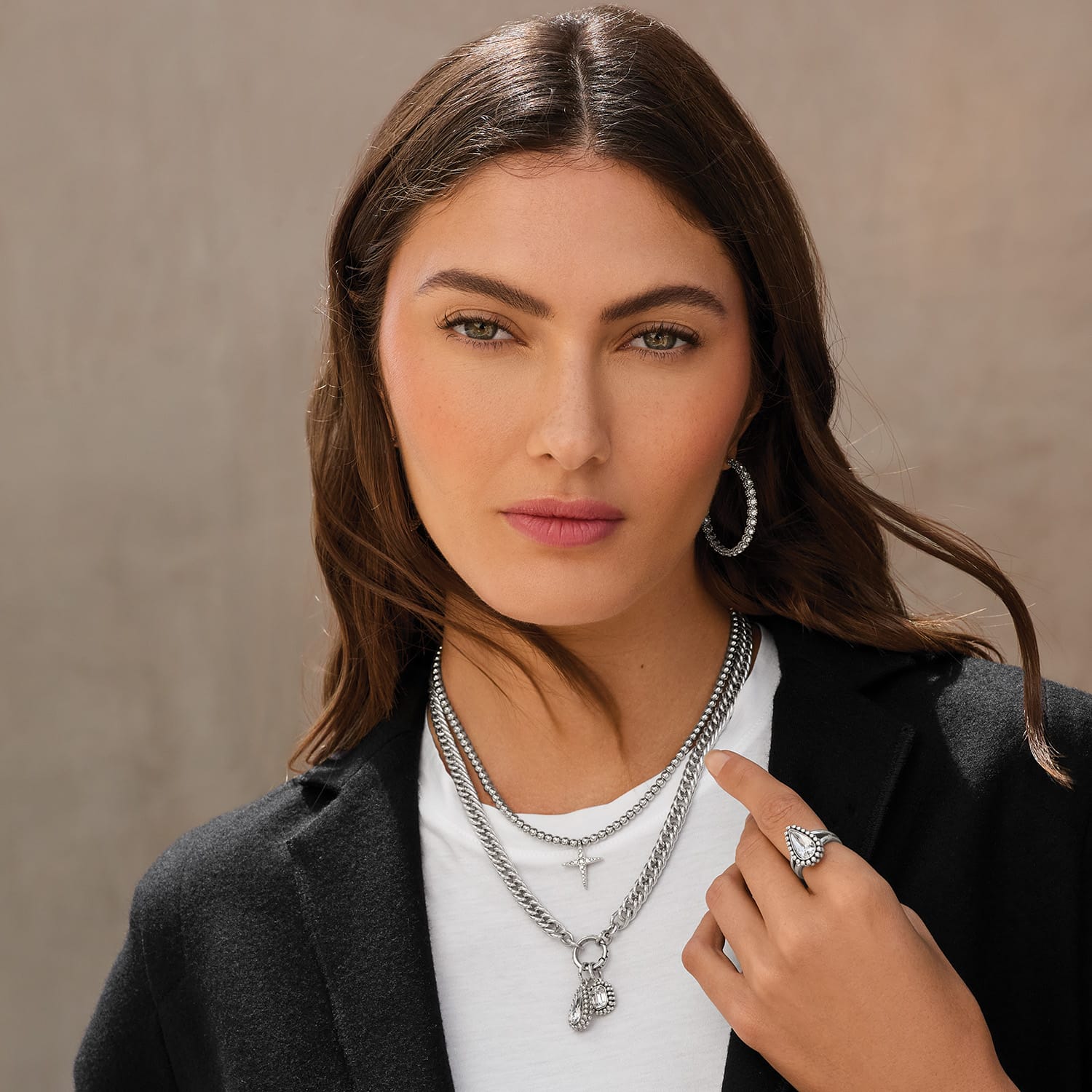Twinkle Luxe Charm Link Necklace - Image 11